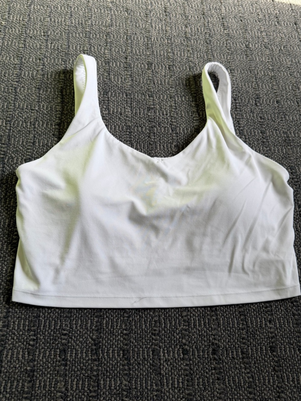 NWOT Aerie offline White Cropped Tank Bralette. Sz XL. Lined.